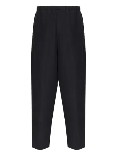 Loro Piana Elasticated-waist Trousers In Black