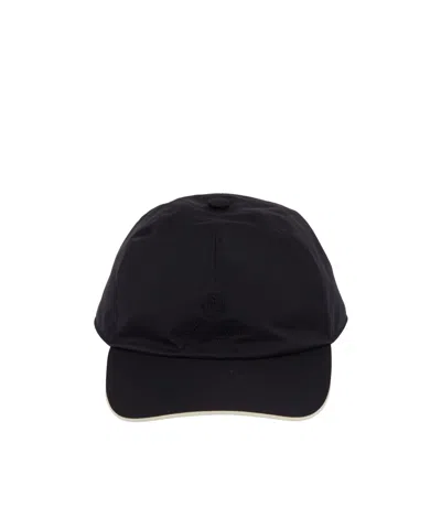 Loro Piana Elastic-back Baseball Cap In Black