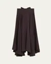 Loro Piana Elise Diamond-quilted Cloquet Maxi Skirt In H0v5 Cloves
