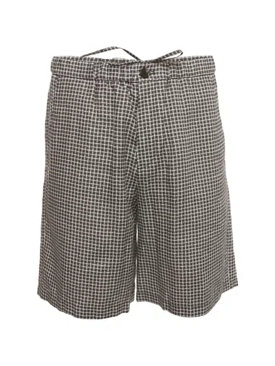 Pre-owned Loro Piana Emanuele Checked Shorts In Blue