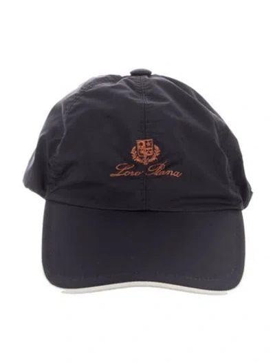 Pre-owned Loro Piana Embroidered Baseball Cap In Blue