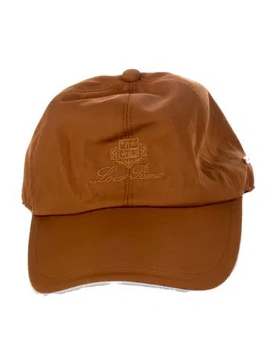 Pre-owned Loro Piana Embroidered Baseball Cap In Brown