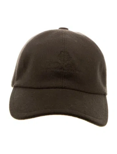 Pre-owned Loro Piana Embroidered Logo Baseball Cap  W/tags In Green
