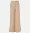 Loro Piana Emmit Linen Flared Pants In Beige
