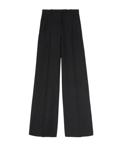 Loro Piana Emmit Virgin Wool Trousers In Black