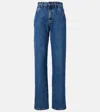 Loro Piana Etienne High-rise Straight Jeans In Blue