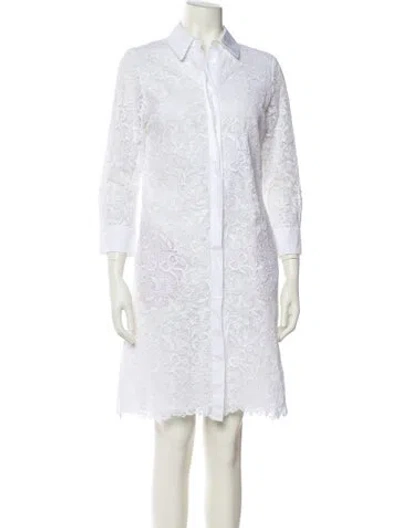 Pre-owned Loro Piana 'evangeline' Knee-length Dress In White