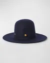 Loro Piana Evelyn Cashmere Felt Hat In Blue Navy