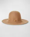 Loro Piana Evelyn Cashmere Felt Hat In E388 Light Tan