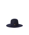 Loro Piana Evelyn Cashmere Felt Hat In Navy Blue