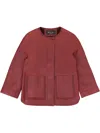 Shop Loro Piana Evening Leather Jacket In Red