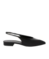 Loro Piana Exposed Heel Flat Shoes In Black