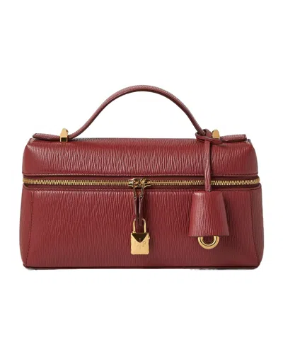 Loro Piana Extra Bag L23 Shoulder Bag In Red Currant Red/gold