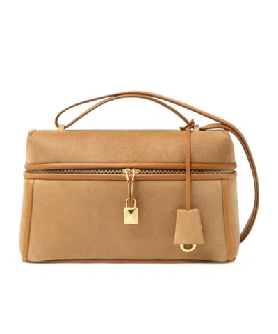 Loro Piana Extra Bag L27 In Clay Color/solar Gold