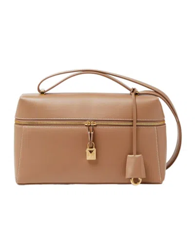 Loro Piana Extra Bag L27 In Cream Bignet/sun Gold