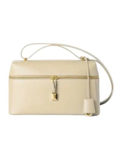 Loro Piana Extra Bag L27 Shoulder Bag In Sunday Morning/sun Gold