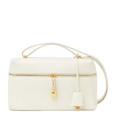 Loro Piana Extra Bag L27 In Whispering White