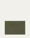 Loro Piana Extra Card Holder In Linen Calf Leather