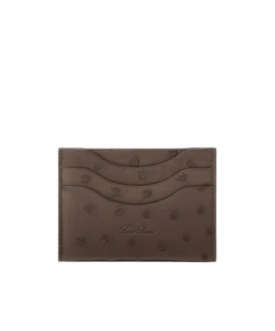 Loro Piana Extra Cardholder In Brown