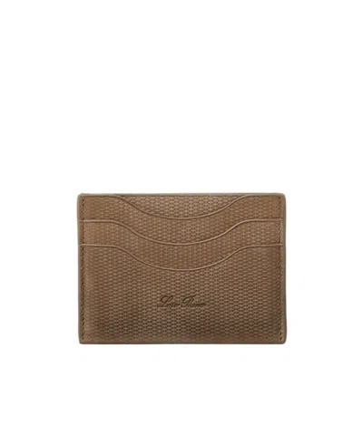 Loro Piana Extra Cardholder In Brown