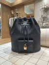 Loro Piana Extra Drawstring Backpack In Black