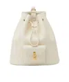 Loro Piana Extra Drawstring Backpack In White