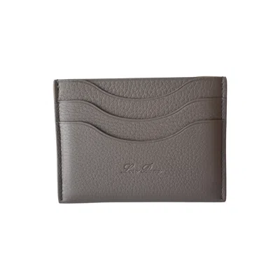 Loro Piana Extra Grained Calfskin Card Holder Warm Mastic
