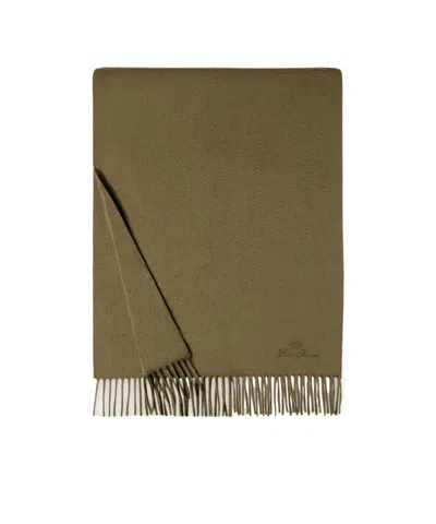 Loro Piana Extra Grande Unita Scarf In Green Field