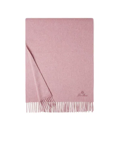 Loro Piana Extra Grande Unita Scarf In Purple Chips Melange