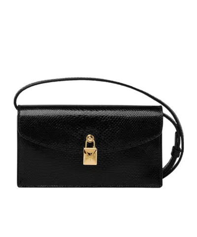 Loro Piana Extra Pochette In Black/gold