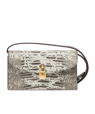 Loro Piana Extra Pochette In Deep Ice/sunshine Gold