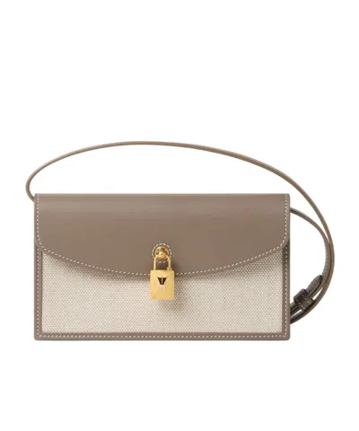 Loro Piana Extra Pochette In Natural Color/apricot Color/sunshine Gold