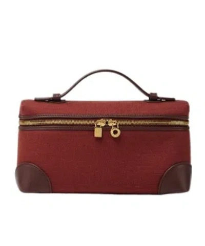 Loro Piana Extra Pocket L19 Handbag In Deep Kumel/fireplace/sun Gold