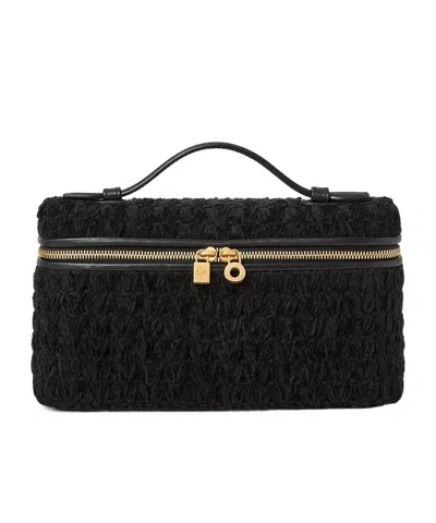 Loro Piana Extra Pocket L19 Shoulder Bag In Black/gold