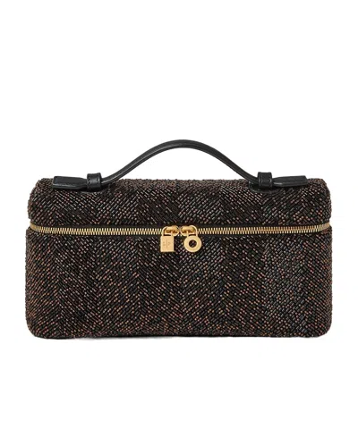 Loro Piana Extra Pocket L19 Shoulder Bag In Black