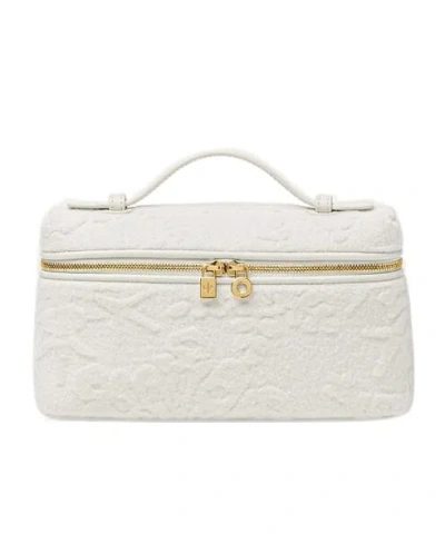 Loro Piana Extra Pocket L19 Shoulder Bag In Corn Beard Color/whispering White/sun Gold