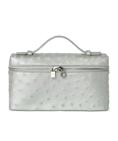 Loro Piana Extra Pocket L19 Shoulder Bag In Gray