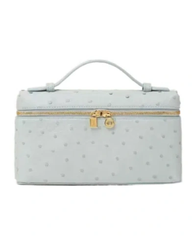 Loro Piana Extra Pocket L19 Shoulder Bag In Blue