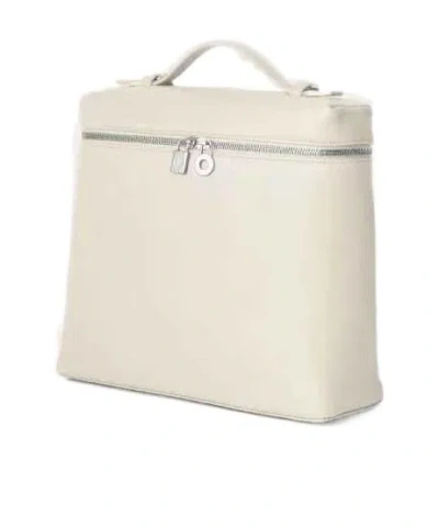 Loro Piana Extra Pocket L23.5 Backpack In White