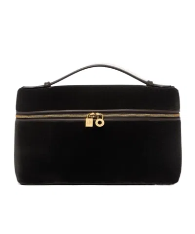 Loro Piana Extra Pocket L27 Shoulder Bag In Black