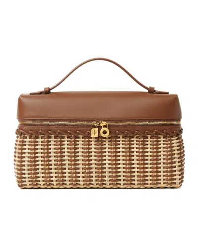 Loro Piana Extra Pocket L27 Wicker In Malt/dark Alpaca/sunshine Gold