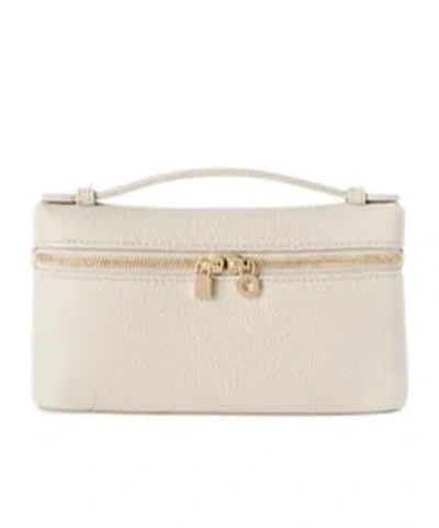 Loro Piana Extra Pocket Mini Shoulder Bag In Light Travertine/sun Gold