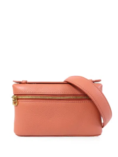 Pre-owned Loro Piana Extra Pocket Shoulder Bag In Orange