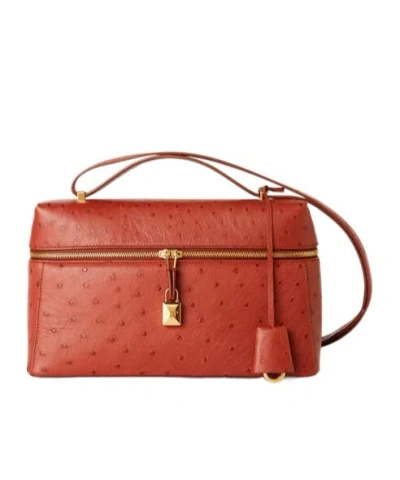 Loro Piana Extra Shoulder Bag In Deep Kumel/sun Gold