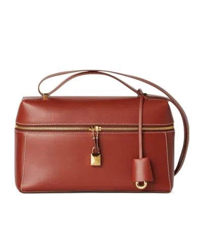Loro Piana Extra Shoulder Bag In Deep Kummel/sun
