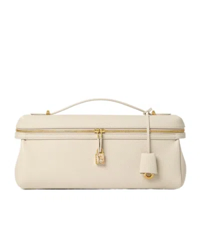 Loro Piana Extra Softy Bag L33 Shoulder Bag In Baby Cashmere/sunshine Gold