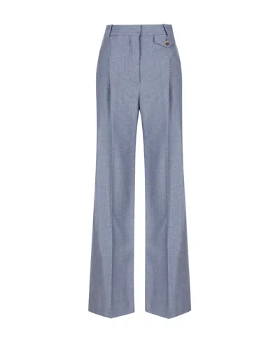 Loro Piana Fabian Button Details Casual Pants In Gray