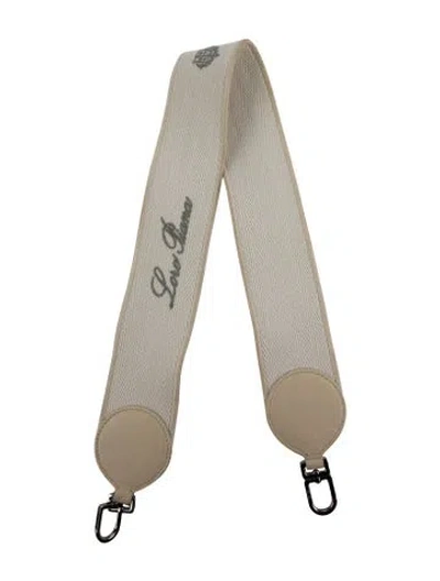 Pre-owned Loro Piana Fabric Handbag Strap In Neutral