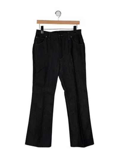 Pre-owned Loro Piana Faron Wide Leg Jeans In Black