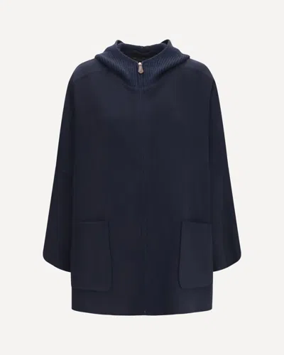 Loro Piana Farrel Cashmere Cape In Blue